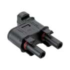 FANTON - Connettore fotovoltaico a Y 1 maschio + 2 femmine FMC4, colore nero