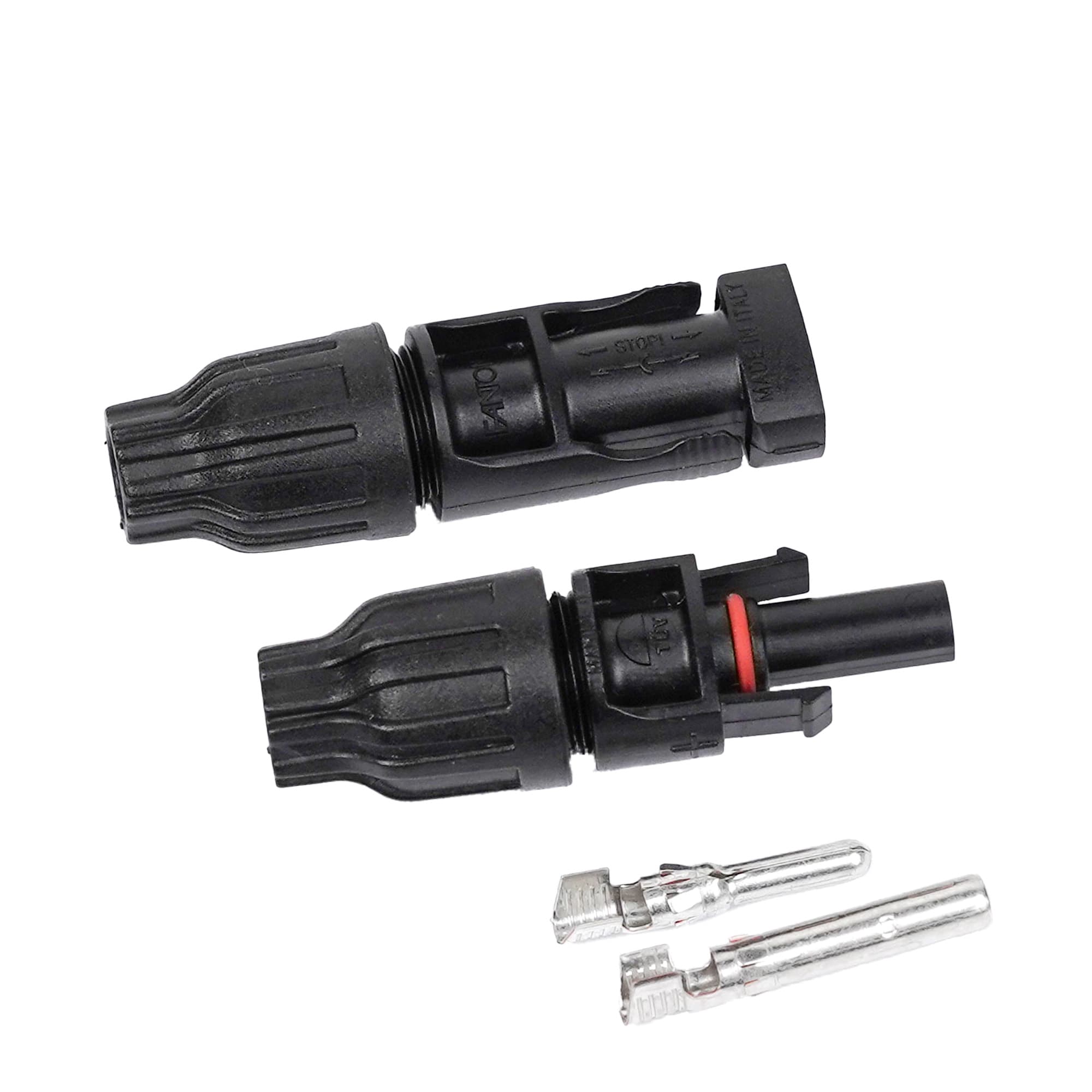 FANTON - Coppia connettori fotovoltaici 1 maschio + 1 femmina FMC4 per cavo sez.10mm - conf.10 coppie