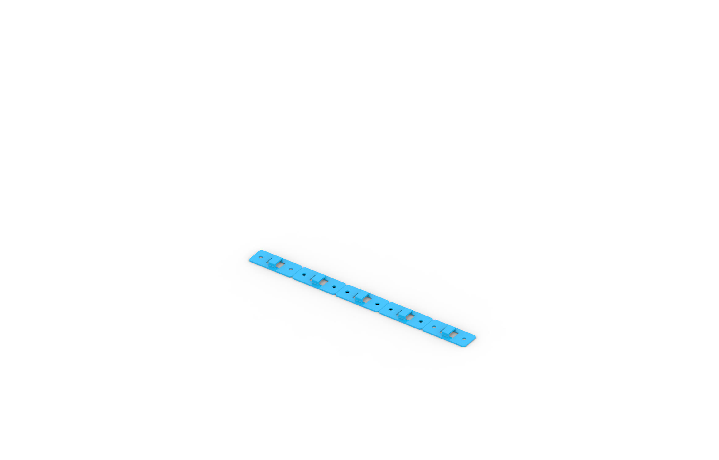 FEMI-CZ - PIASTRINA FISSACAVI (NR. 4 PZ.)  50X20 V