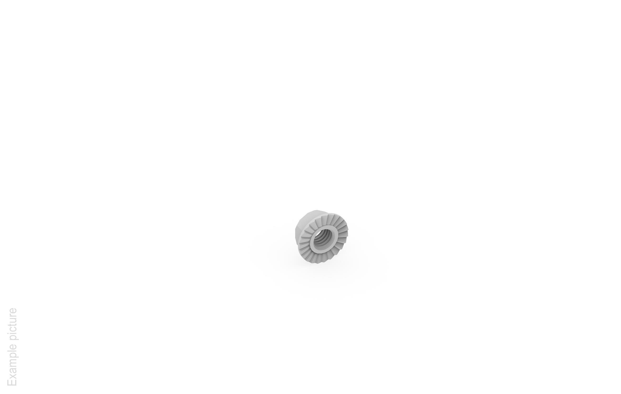 FEMI-CZ - DADO ESAG.FLANG. M6  GEOMET      100PZ D