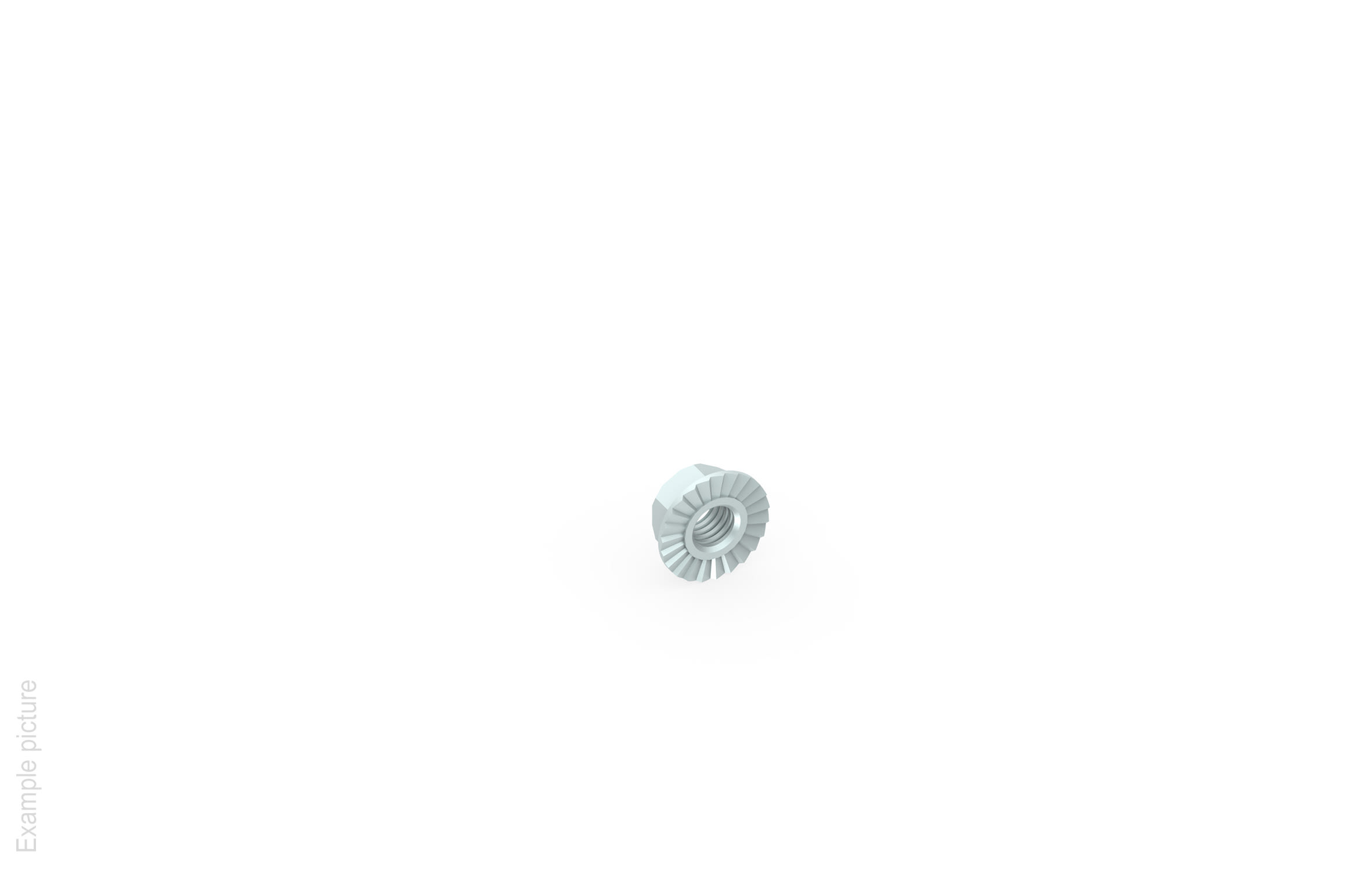 FEMI-CZ - DADO ESAG.FLANG. M6  Z.ELETTR.   100PZ E