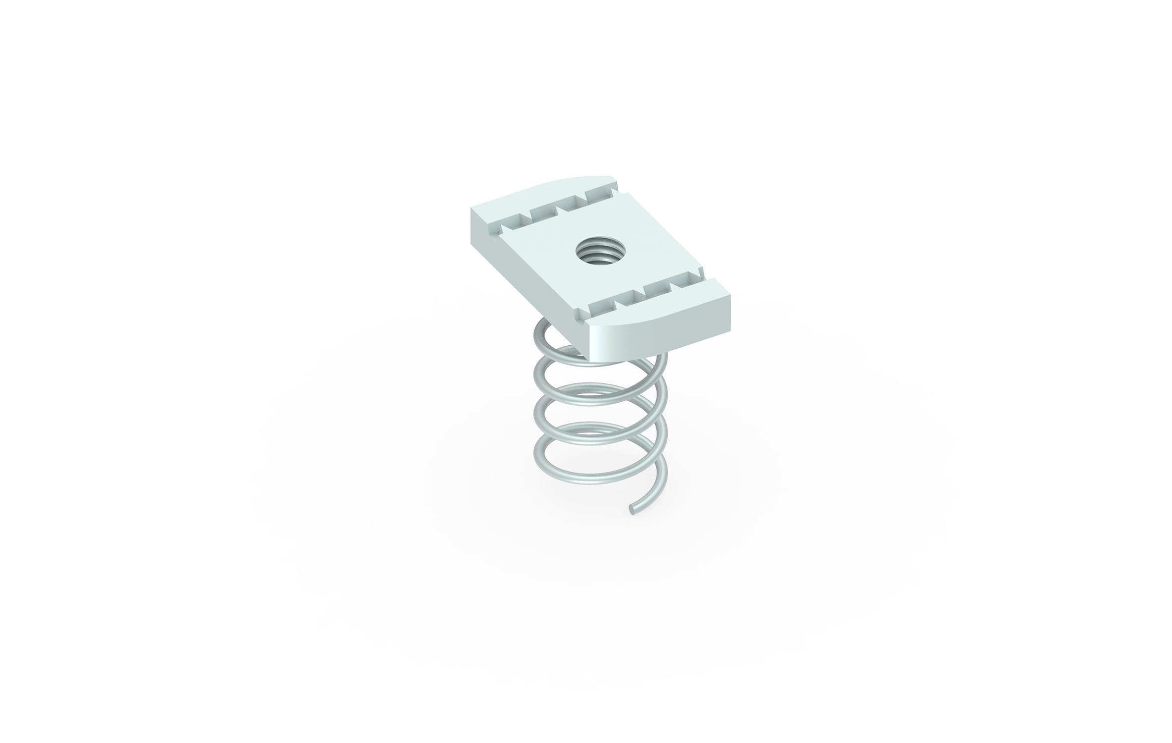 FEMI-CZ - DADO+MOLLA PER UR1 M6  Z.ELETTR. 100PZ E