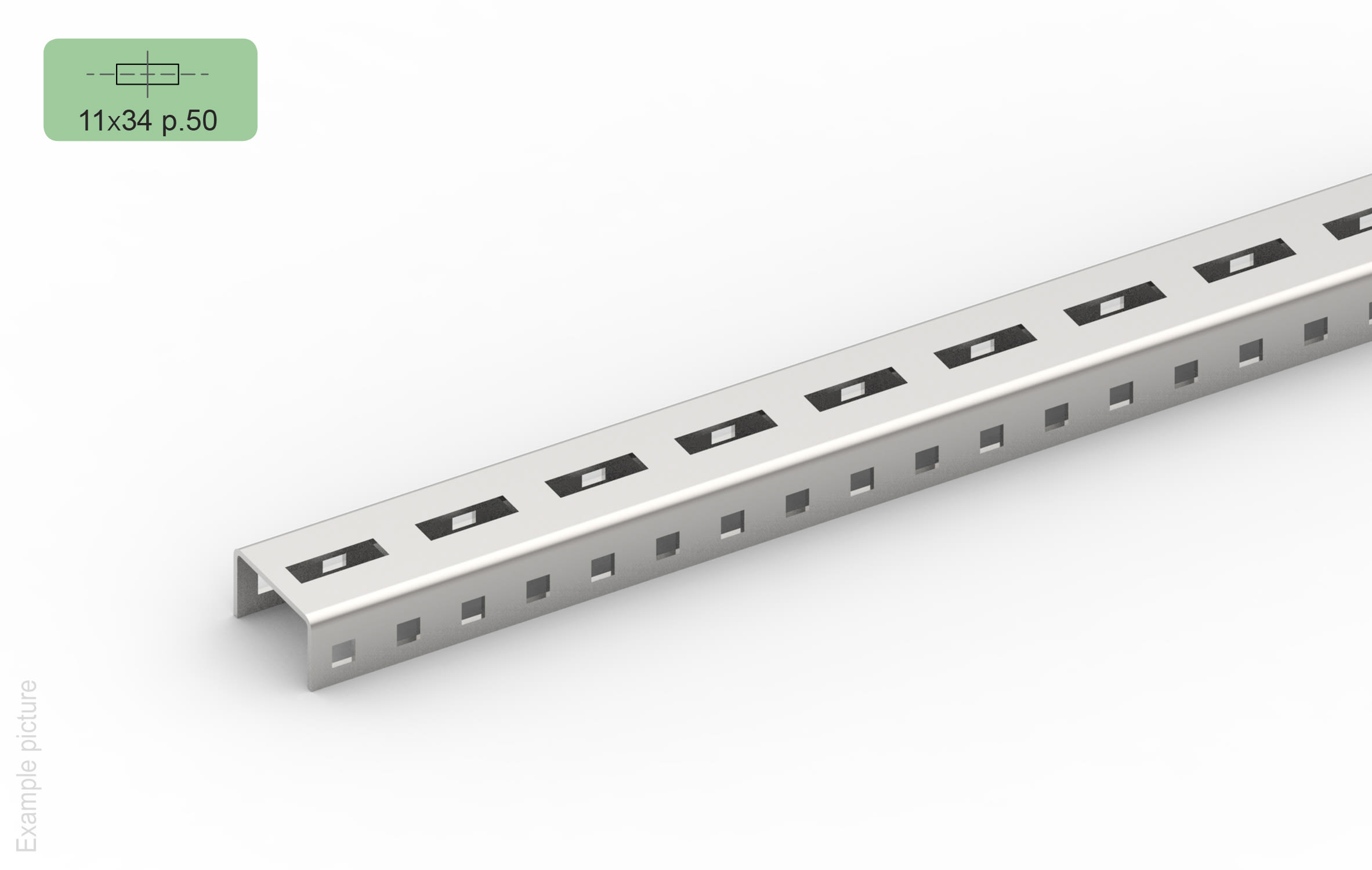 FEMI-CZ - PROFILATO 34-C 11/50 50X30-2.0 3M I A0I34J3F050M