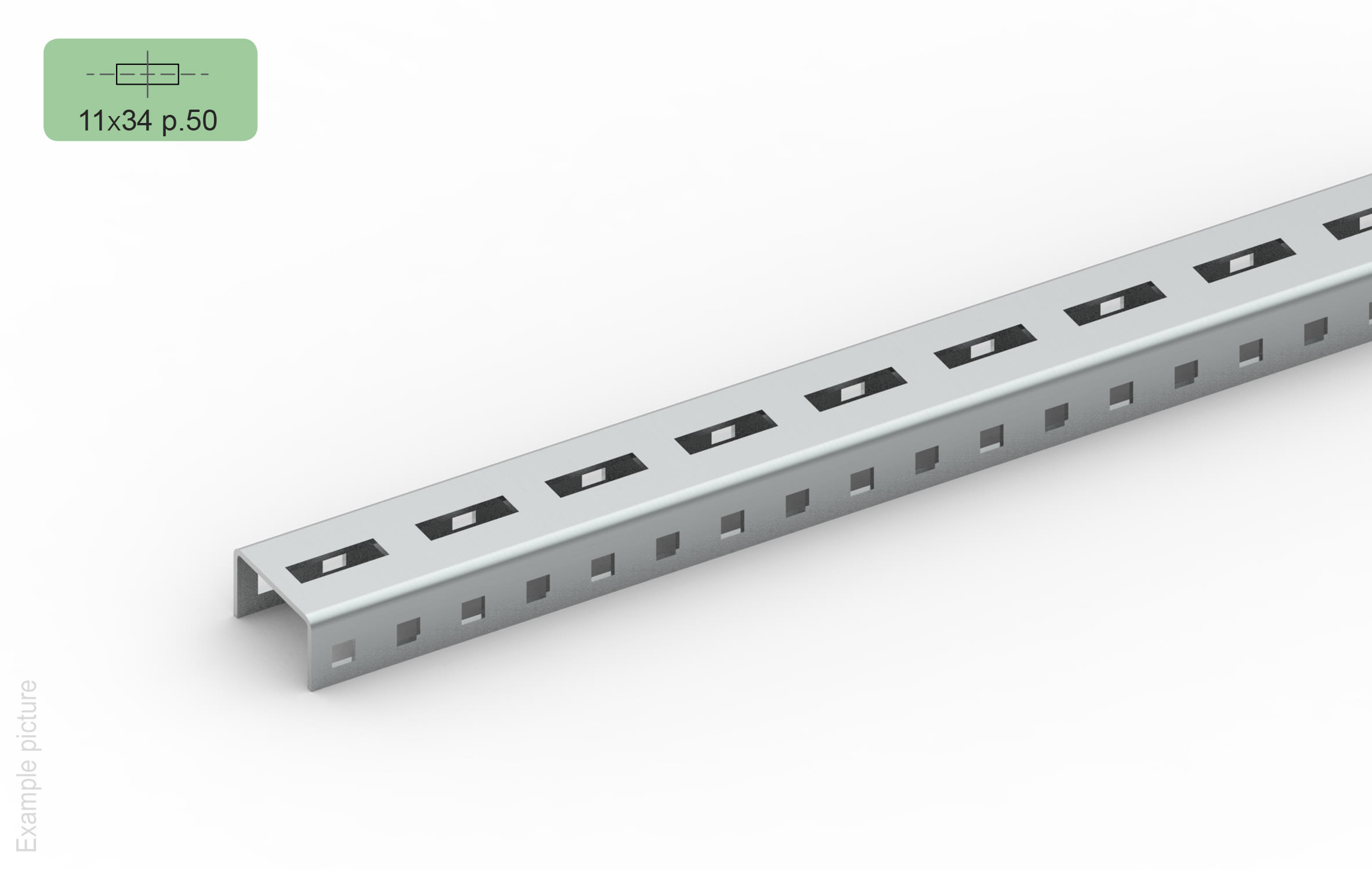 FEMI-CZ - PROFILATO 34-C 11/50 50X30-2.0 3M S A0S34J3F050M