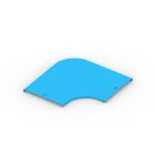 FEMI-CZ - COPERCHIO CURVA 90 ORIZZ.     50-R=100 V A3V10G1P050D