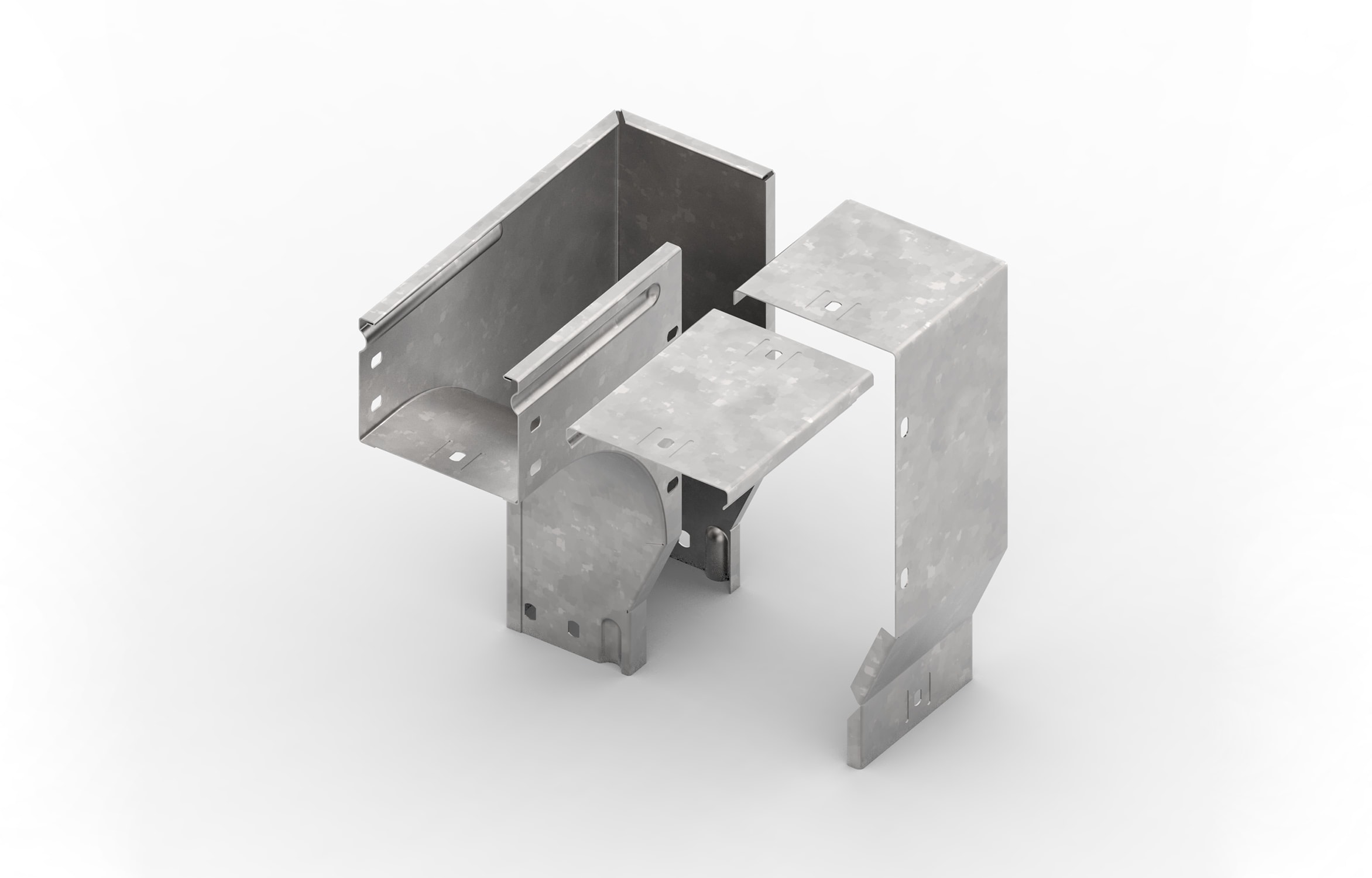 FEMI-CZ - CURVA SGHEMBA 90 SX BAS.  150X75-R=100 Z A3Z41F1C150E