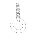 FEILO SYLVANIA - GLOBAL TRAC STEEL HARDWARE HOOK 2MM