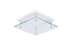 FEILO SYLVANIA - MYRIAD GHIERA QUADR.BIANCO+VETRO DEC.BIA