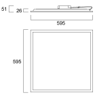 FEILO SYLVANIA - START PANEL UGR19 600X600 3800LM 830