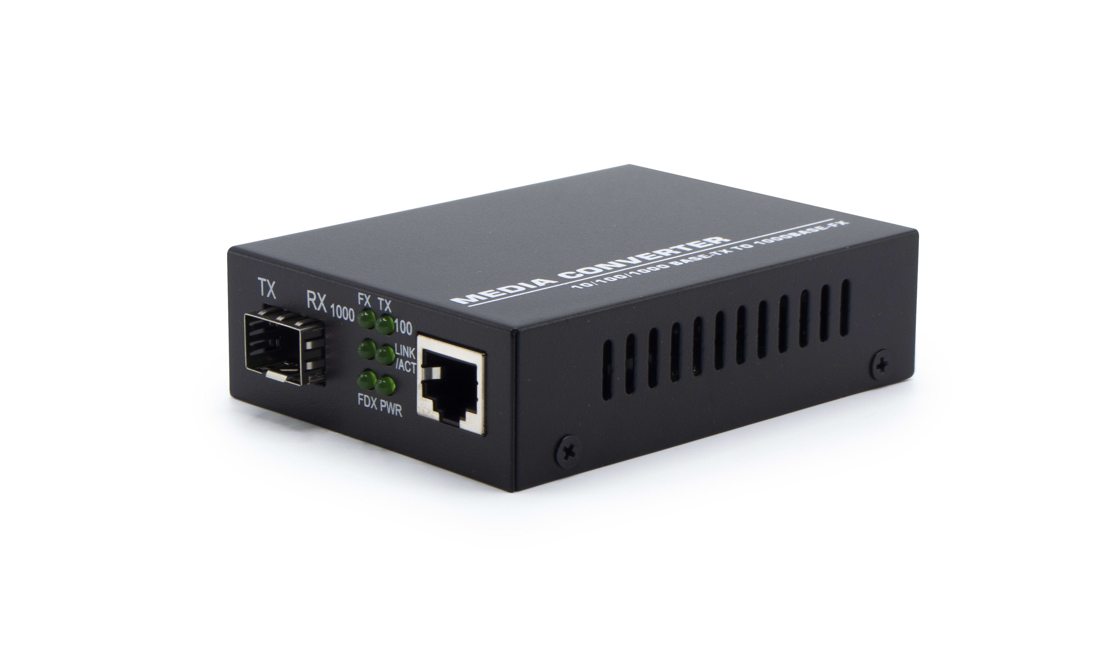 FIBERNET - MODULO MEDIA CONVERTER 1GE CON SLOT SFP