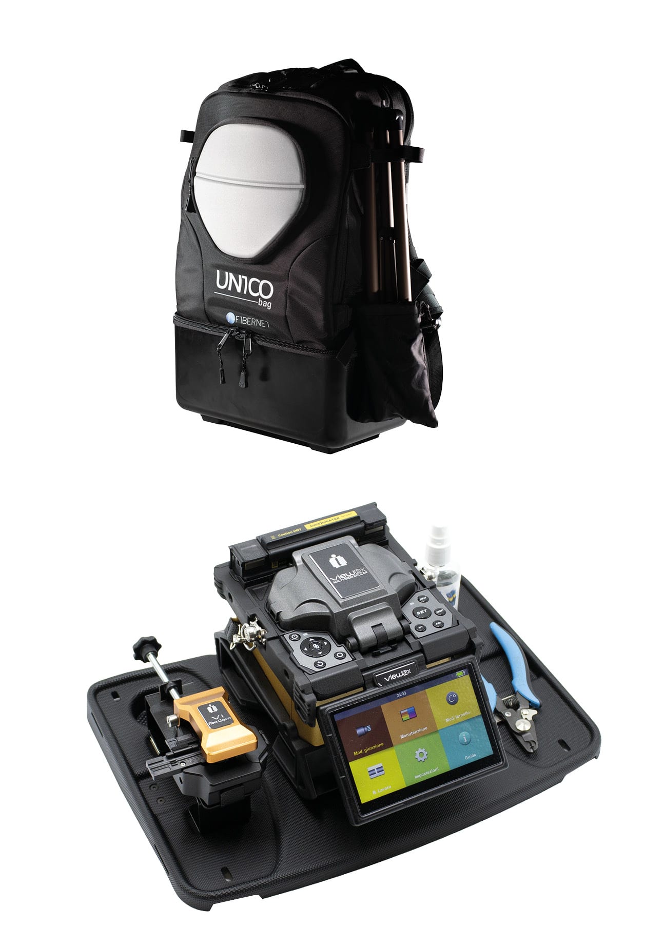 FIBERNET - GIUNTATRICEVIEW3X CON KITUN1CO BAGEMOBIL