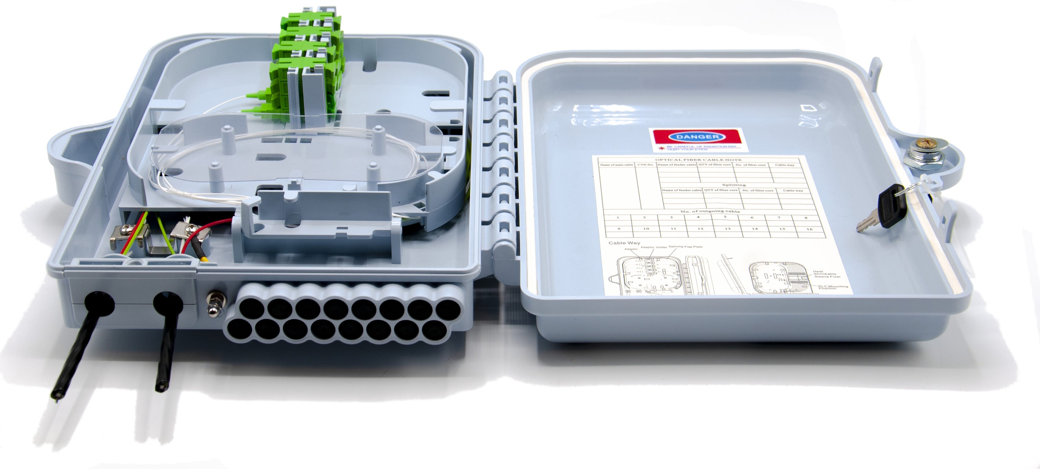 FIBERNET - BOXOTTICO MURO SC SX-LC DX MAX16POS. CHI