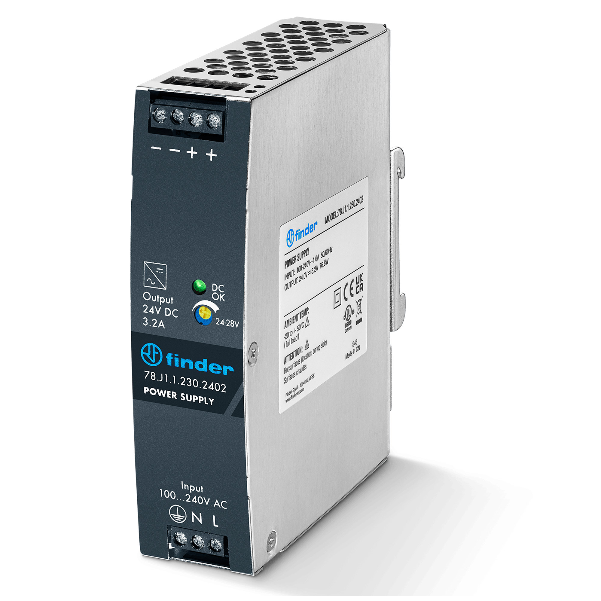 FINDER - ALIMENTATORE SWITCHING 3,2A 24VDC 75W