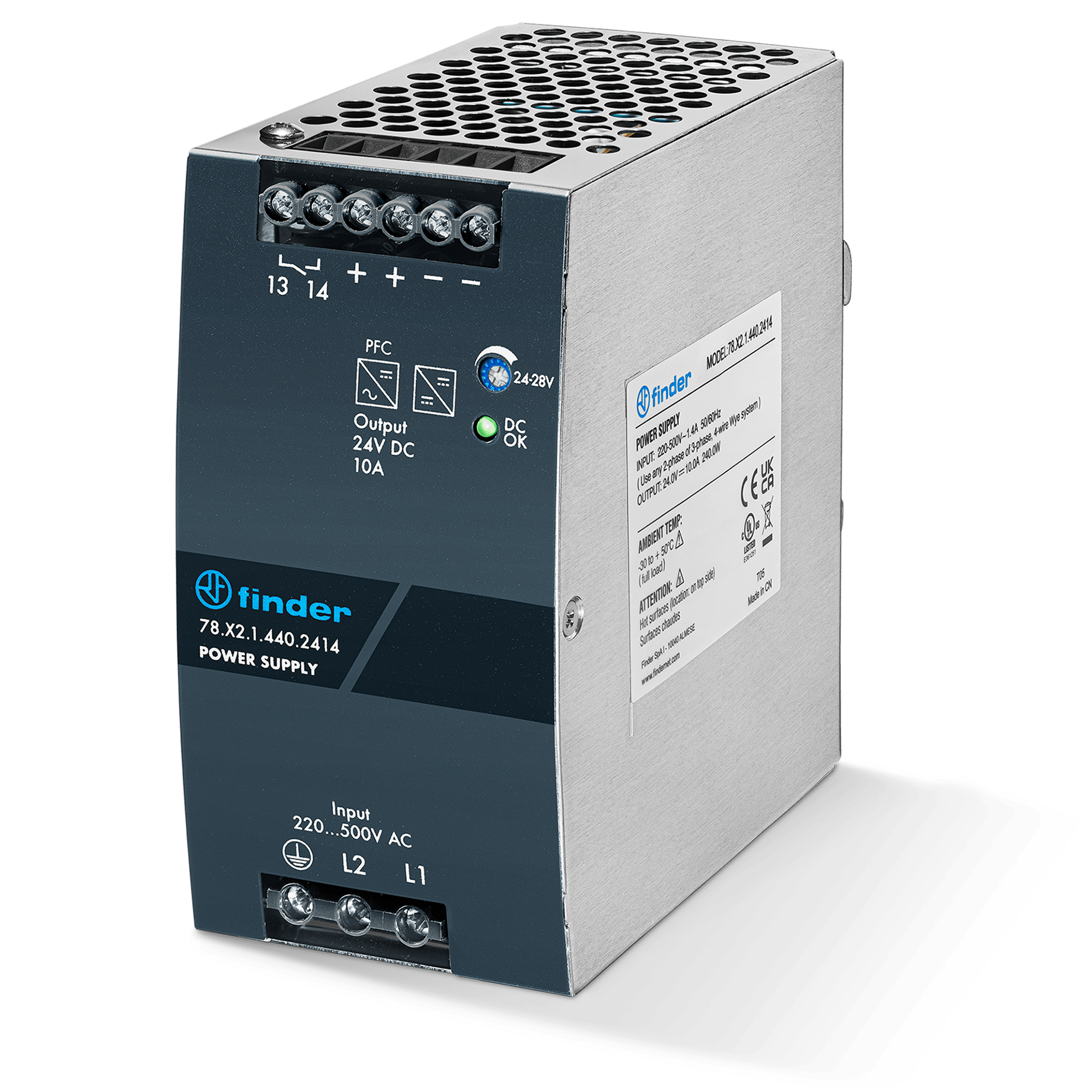 FINDER - ALIMENTATORE SWITCHING 10A 24VDC 240W