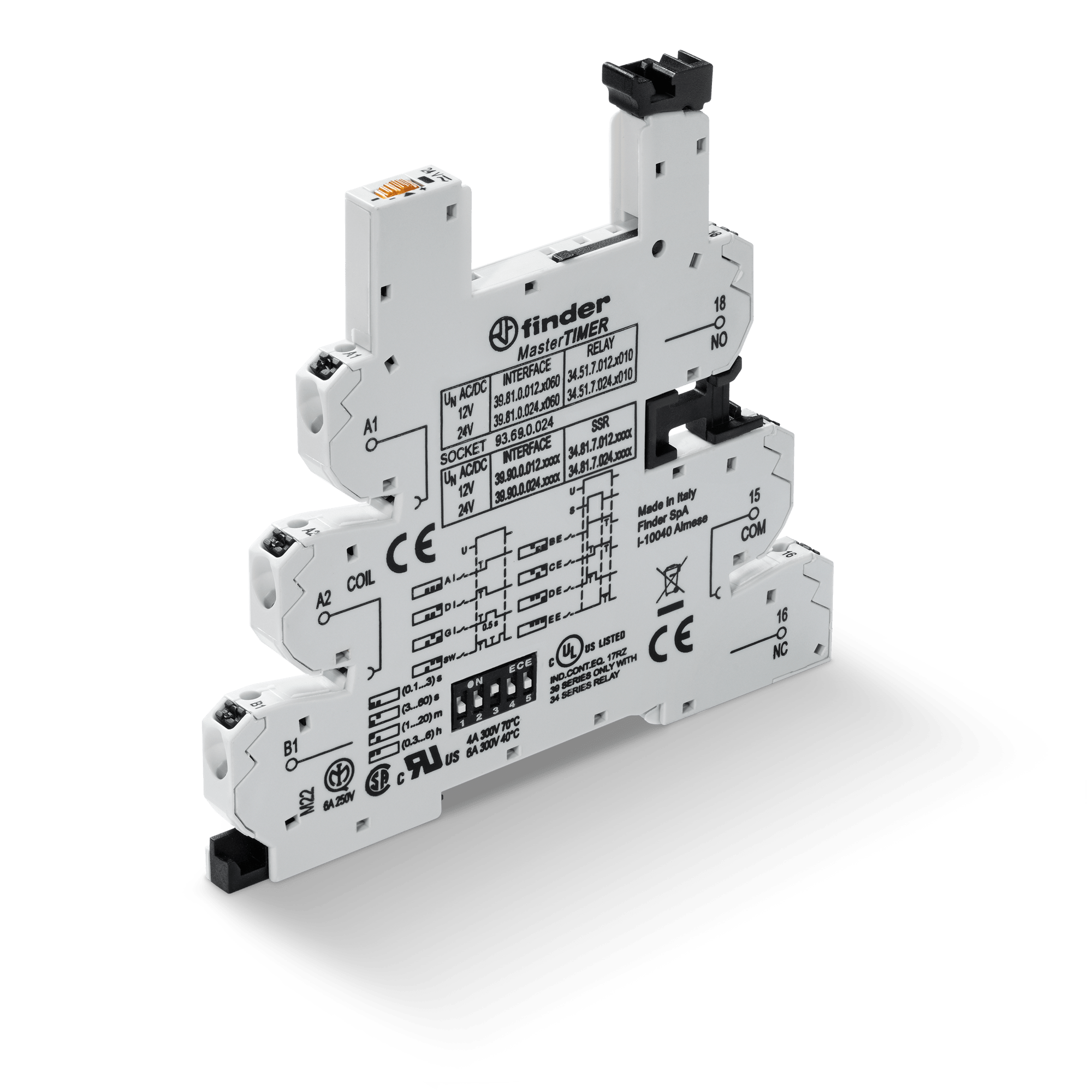FINDER - ZOCCOLO TEMPORIZZATO PUSH-IN 1P S.34