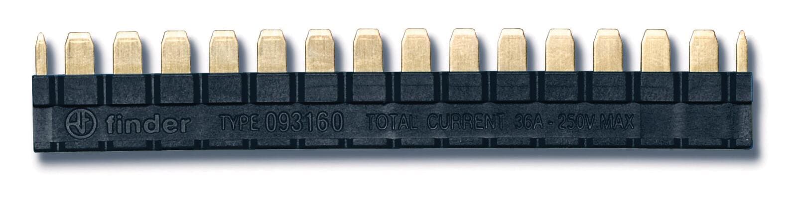 FINDER - PETTINE 16 POLI NERO