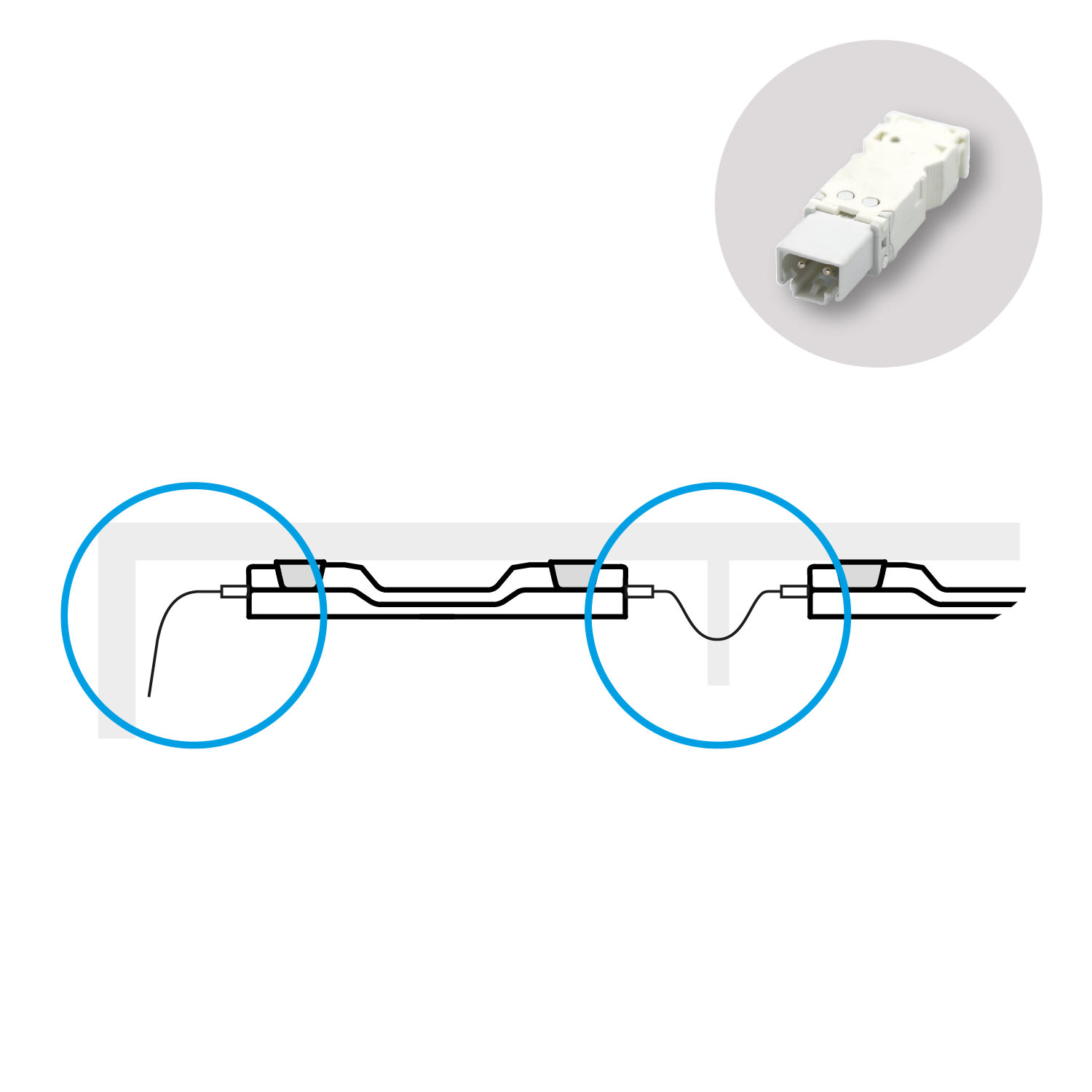 FINDER - CONNETTORE MASCHIO