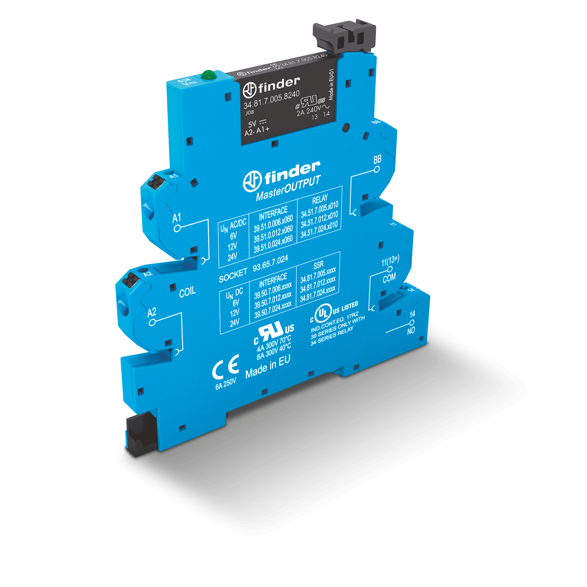 FINDER - MASTEROUTPUT INTERF. SSR 1NO MORS.PUSH-I