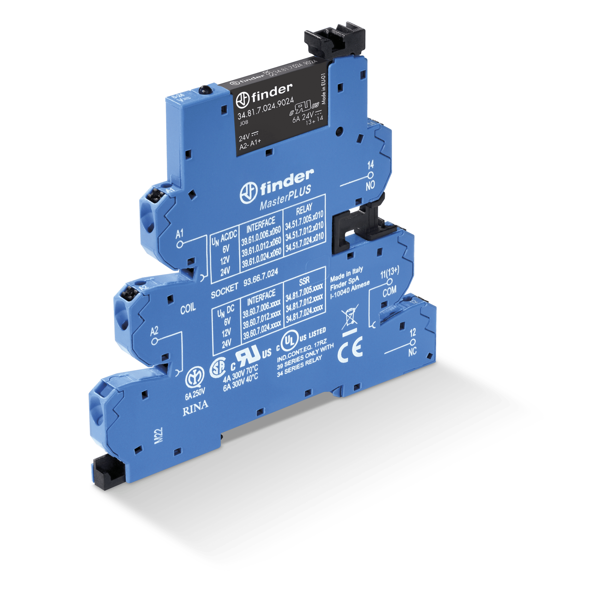 FINDER - MASTERPLUS INTERFACCIA SSR 1NO MORSPUSH-