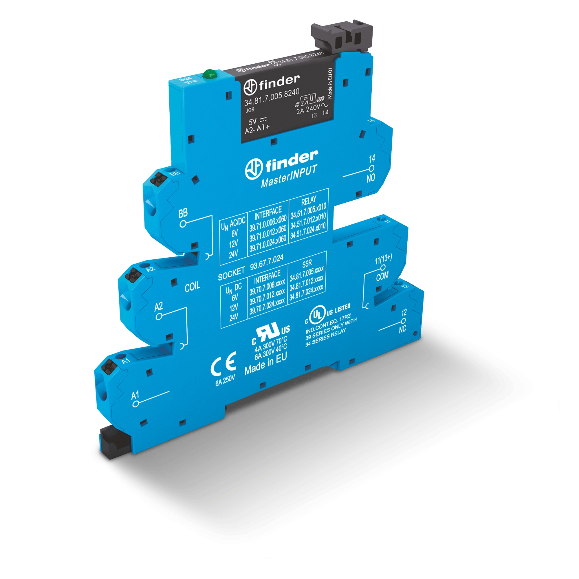 FINDER - MASTERINPUT INTERF. SSR 1NO MORS.PUSH-IN