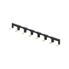 FINDER - PETTINE 8 POLI PER TIPI 22.32 NERO