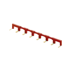 FINDER - PETTINE 8 POLI PER TIPI 22.32 ROSSO