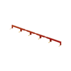 FINDER - PETTINE 6 POLI PER TIPI 22.34 ROSSO