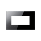 4BOX - Placca 4 Moduli Nera Bticino Matix Kalos