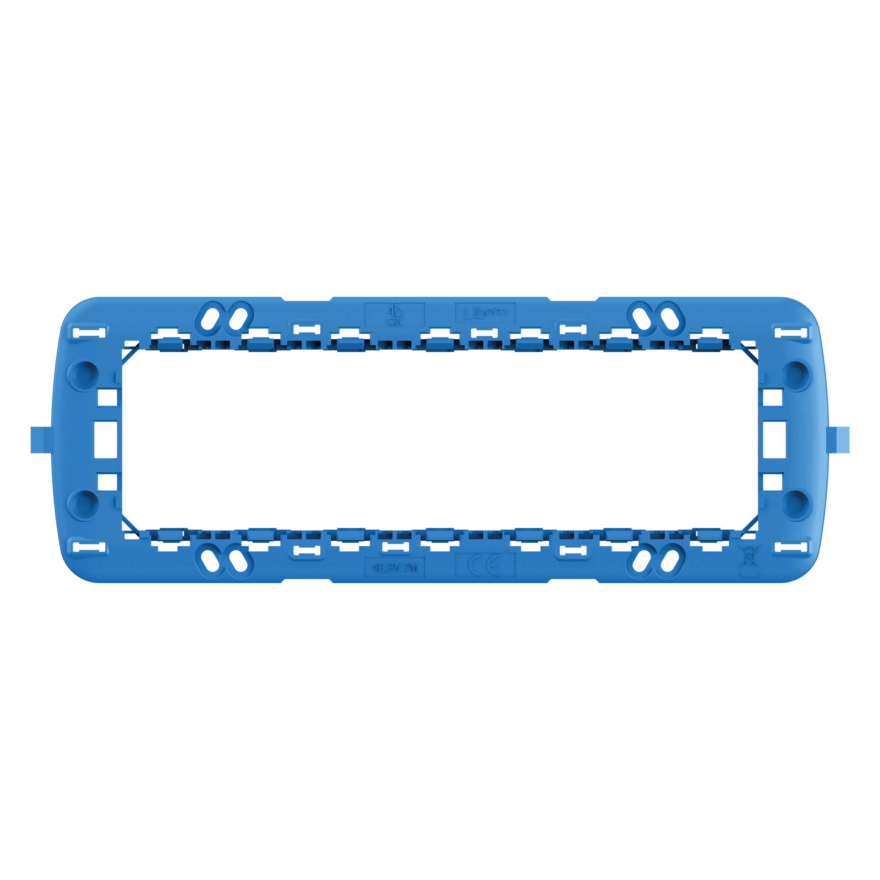 4BOX - Telaio Multiserie 7 Moduli Compatibile Bticino e Vimar