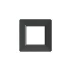 4BOX - Placca 2 Moduli Vimar Plana Antracite