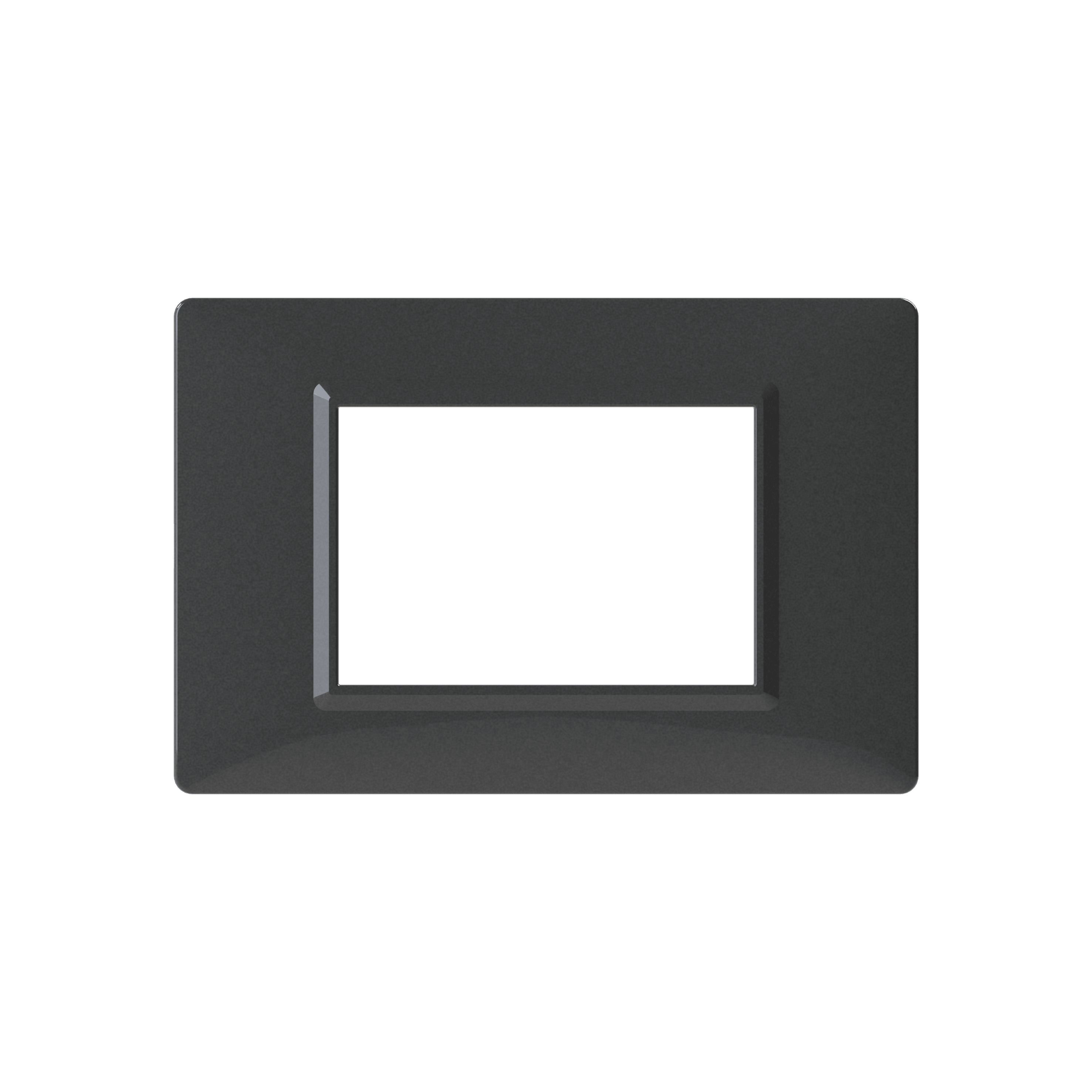 4BOX - Placca 3 Moduli Vimar Plana Antracite