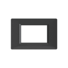 4BOX - Placca 3 Moduli Vimar Plana Antracite