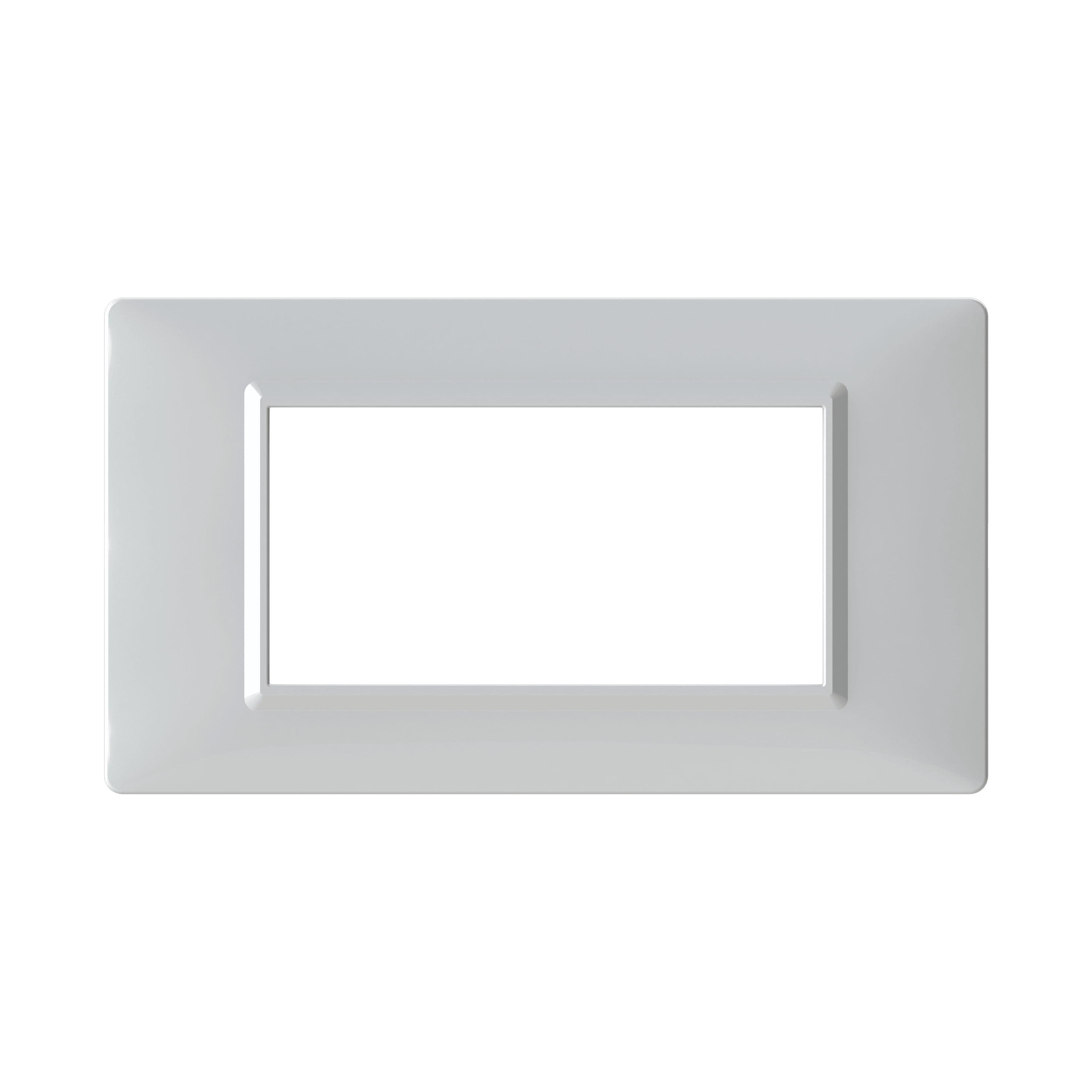 4BOX - PLACCA 4 MODULI VIMAR PLANA BIANCA