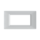 4BOX - PLACCA 4 MODULI VIMAR PLANA BIANCA