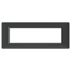 4BOX - Placca 7 Moduli Vimar Plana Antracite