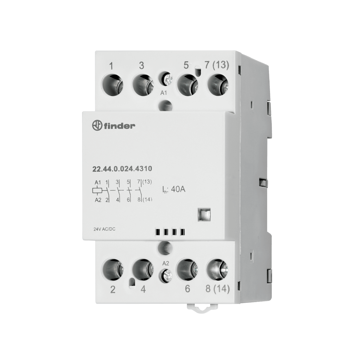 FINDER - CONTATTORE 40A 4 CONTATTI 52MM