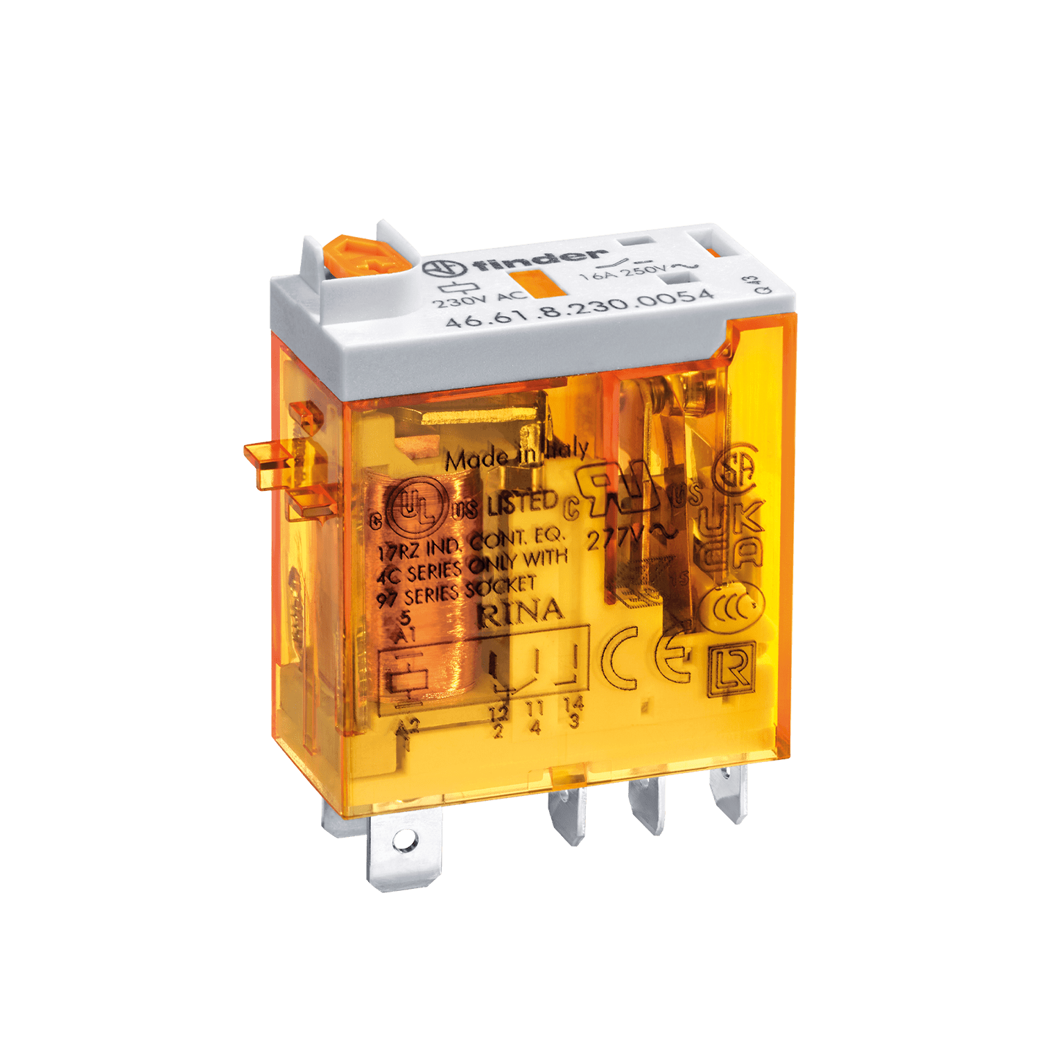 FINDER - MINI RELE' INDUSTRIALE 1 CONTATTO 466180240040