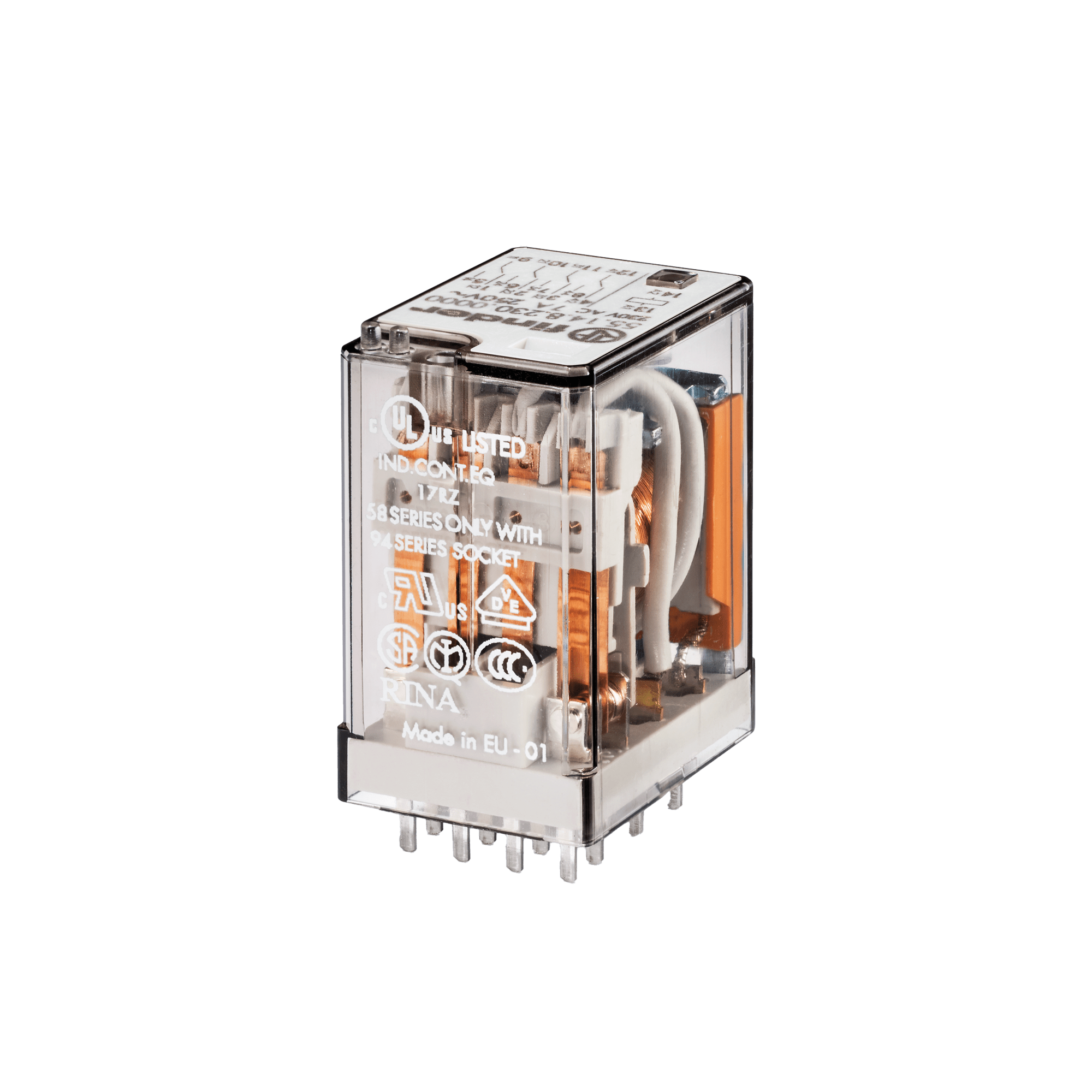 FINDER - RELE' INDUSTRIALE C.S. 4 CONTATTI 7A 551482300000