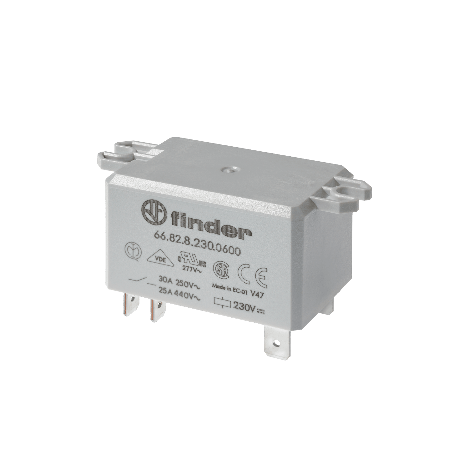 FINDER - RELE' DI POTENZA 2 CONTATTI 30A 668282304000PDA