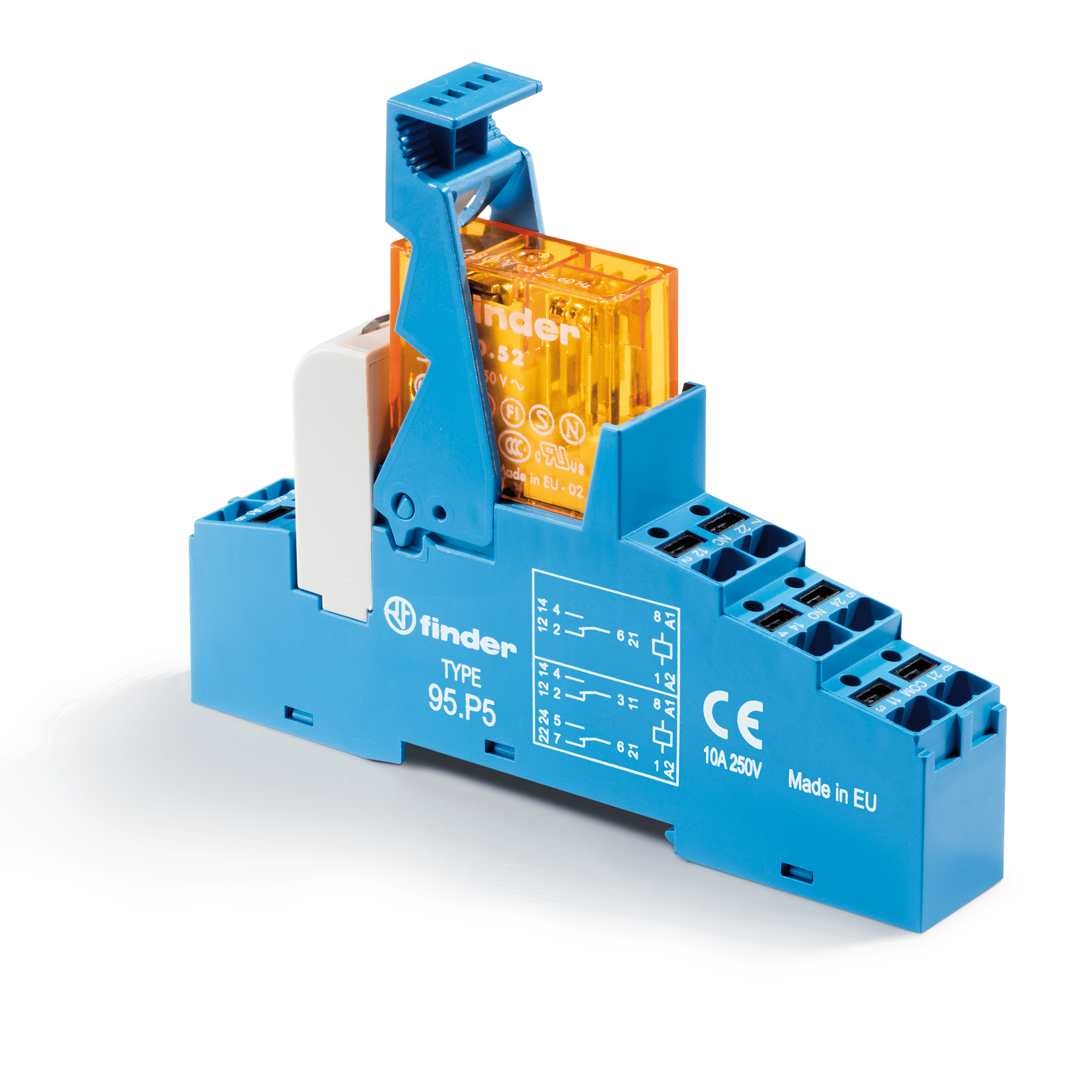 FINDER - INTERFACCIA MOD.A RELE' 2 CONTATTI PUSH-