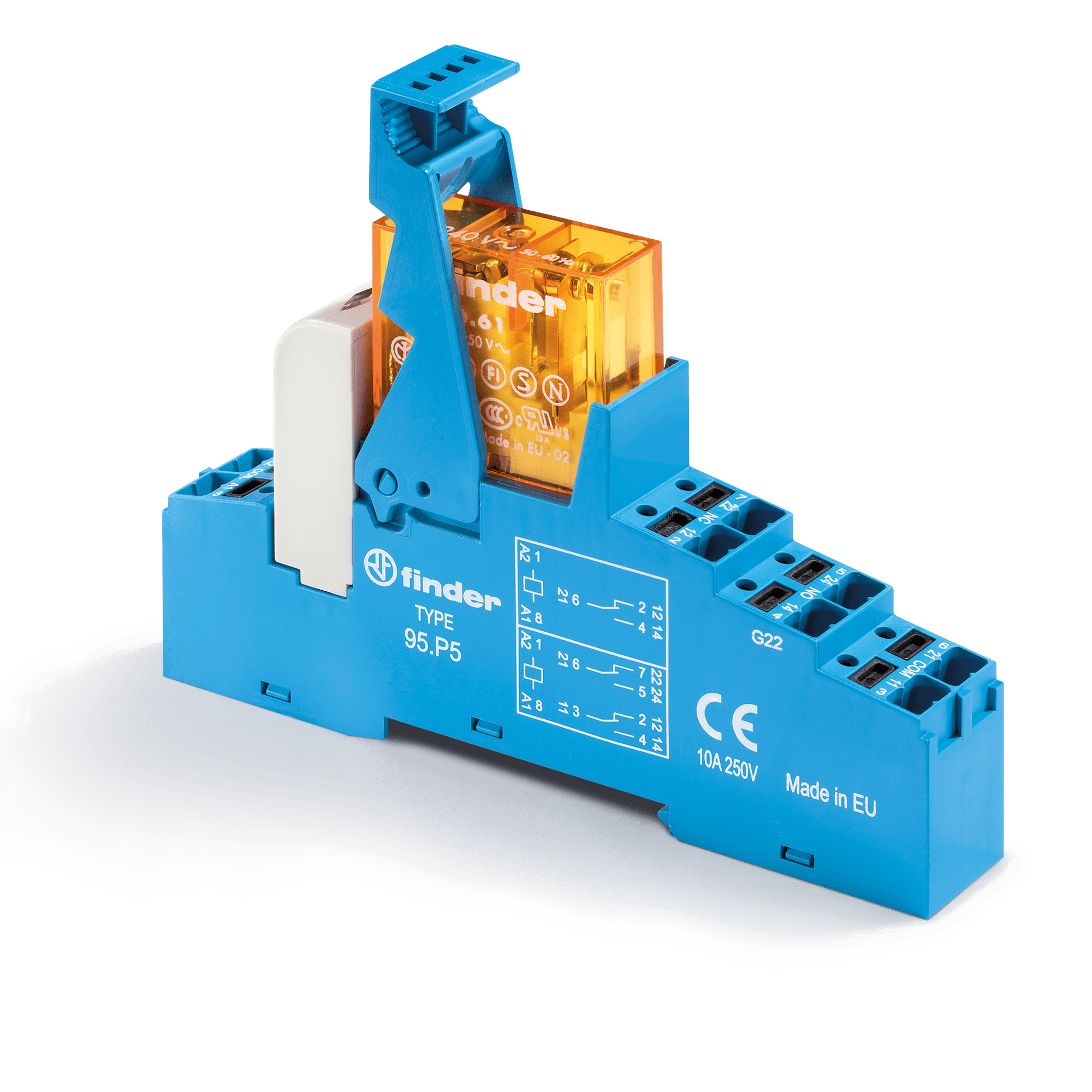 FINDER - INTERFACCIA MOD.A RELE' 1 CONTATTI PUSH-
