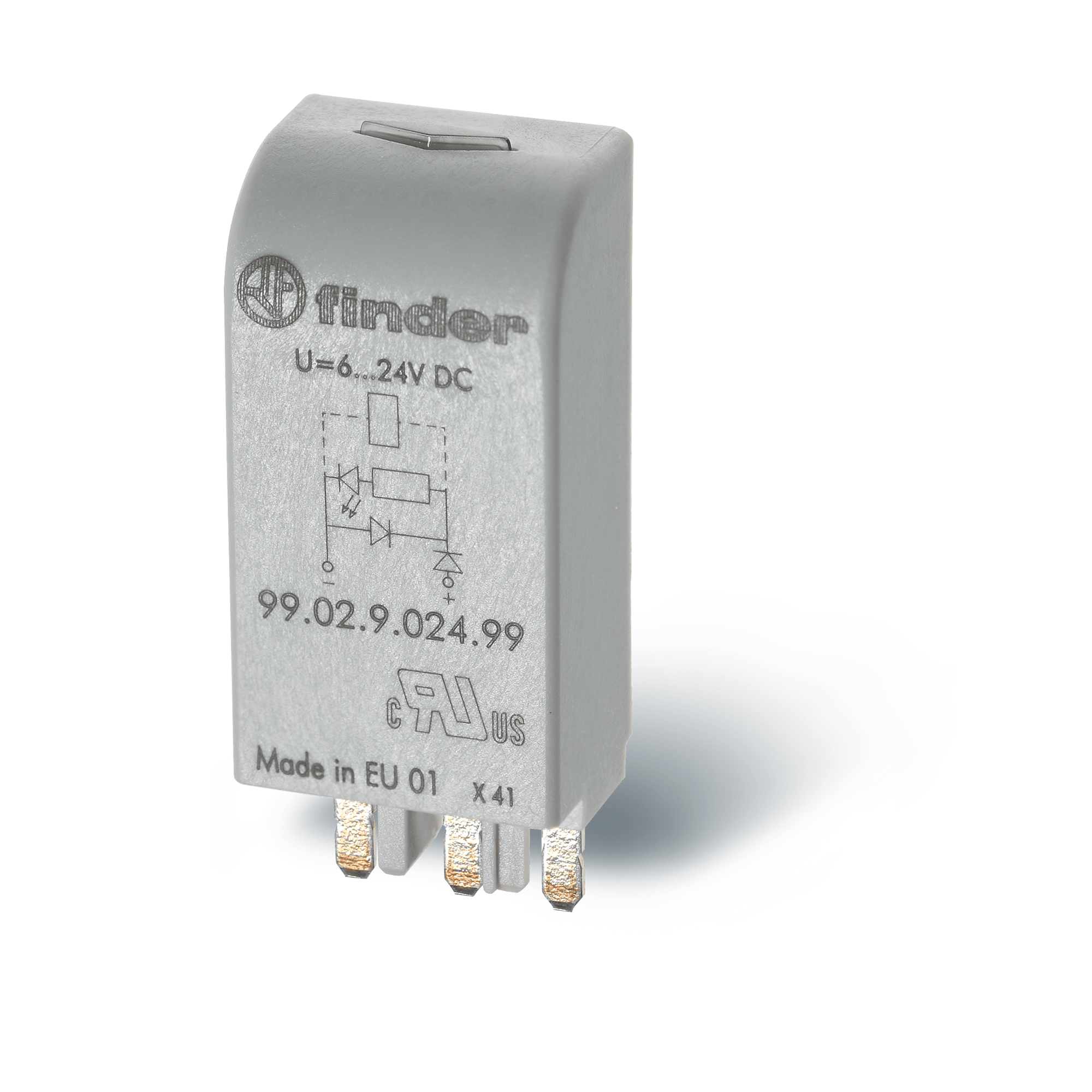 FINDER - MOD. INDICATORE LED 28/60V AC/DC