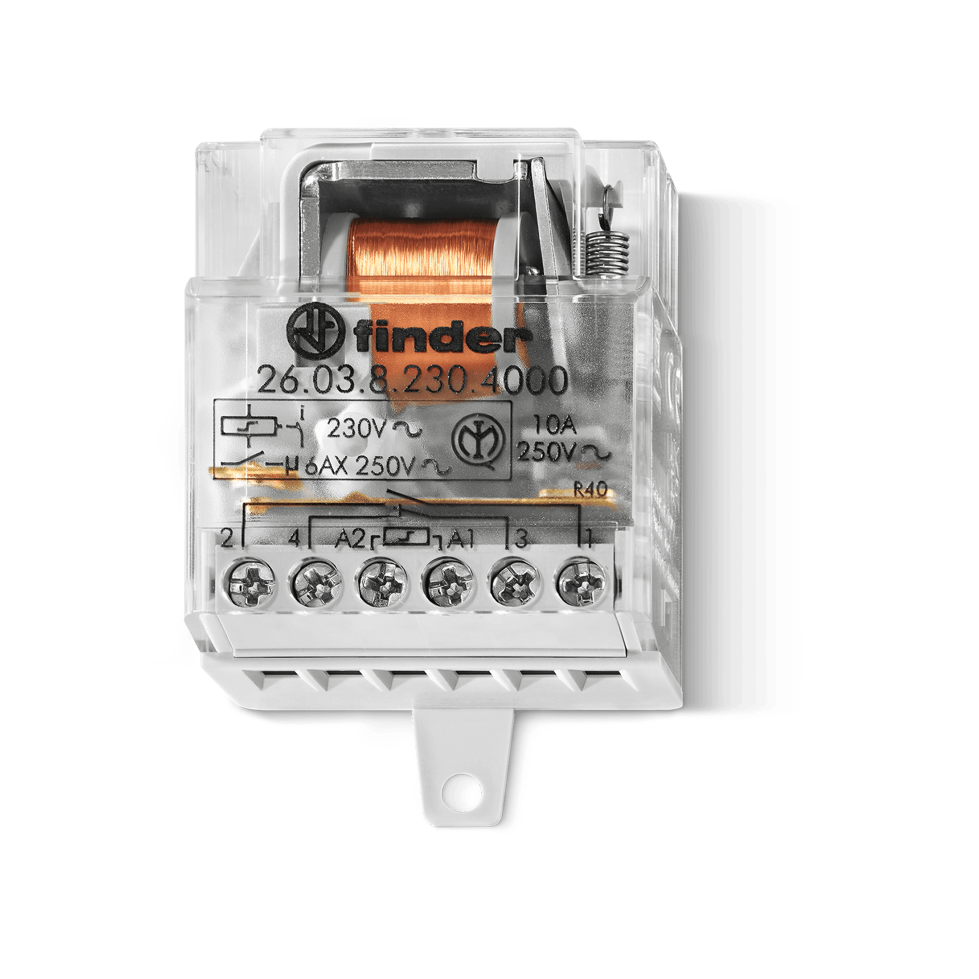 FINDER - RELE' AD IMPULSI PANNELLO 1NO+1NC 10A 260380240000