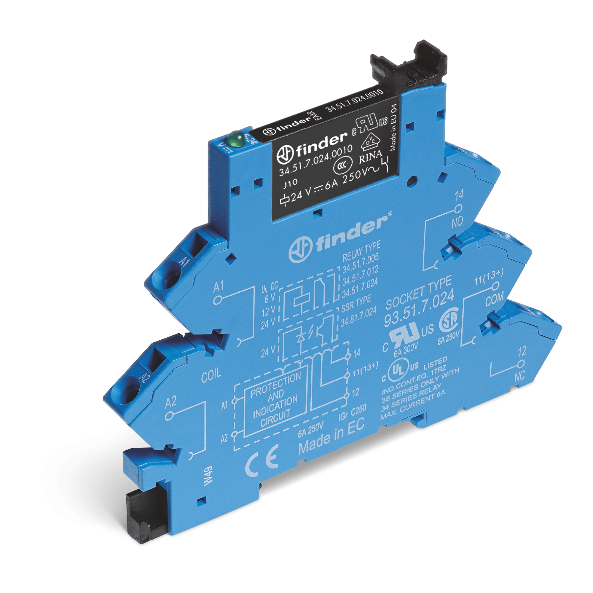 FINDER - INTERFACCIA MODULARE EMR 1CO MORS.MOLLA 386100605060