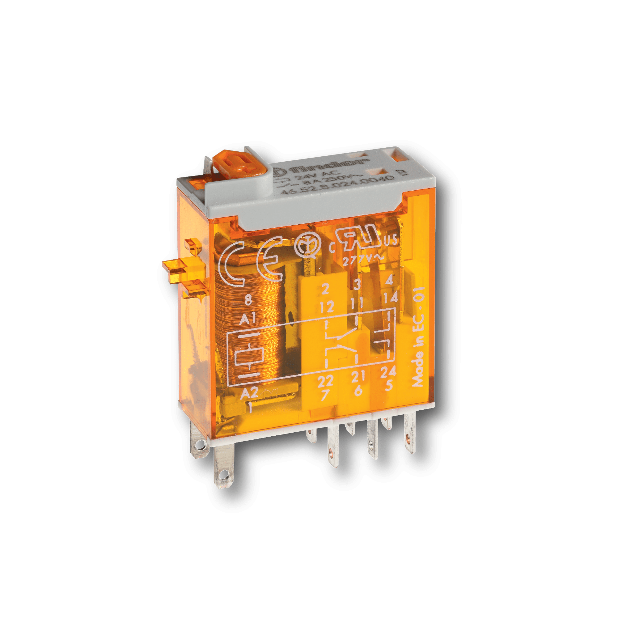 FINDER - MINI RELE' INDUSTRIALE 2 CONTATTI 465291100074