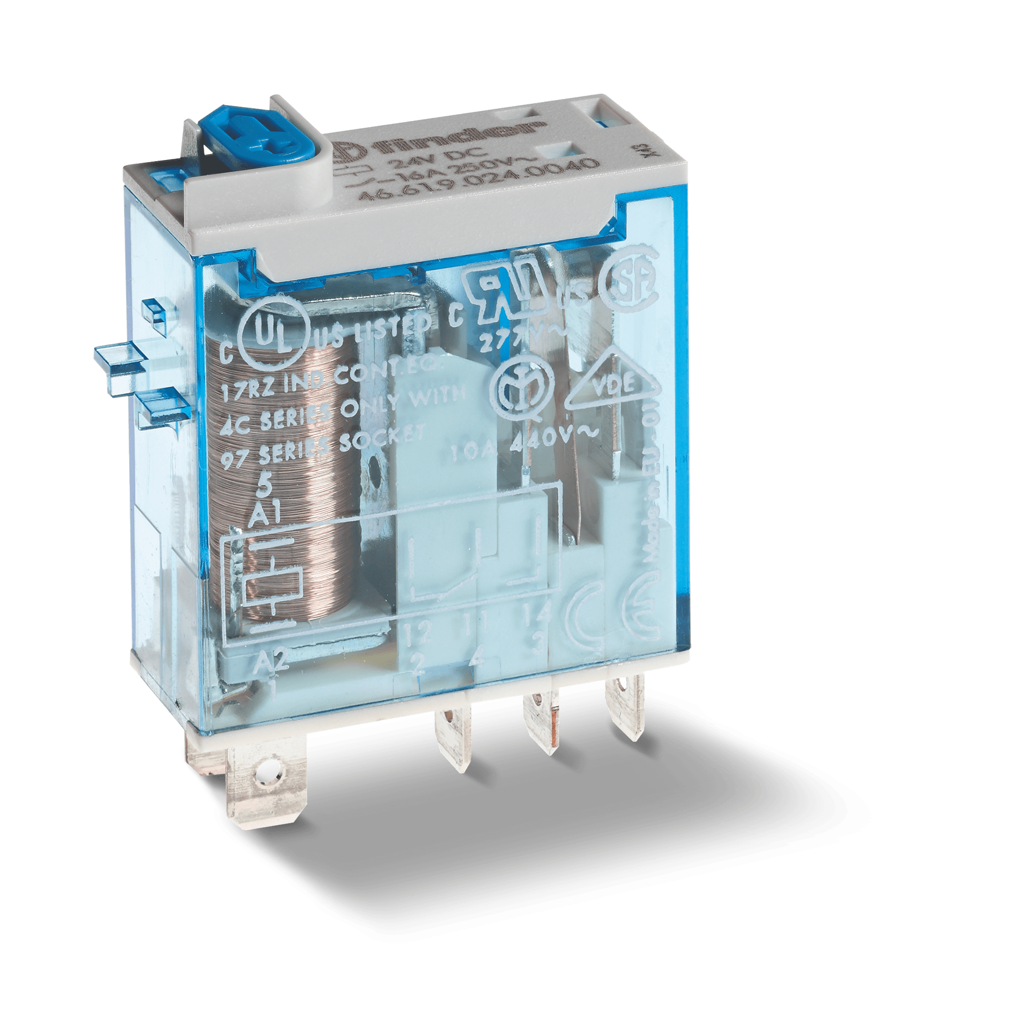 FINDER - MINI RELE' INDUSTRIALE 1 CONTATTO 466190120040