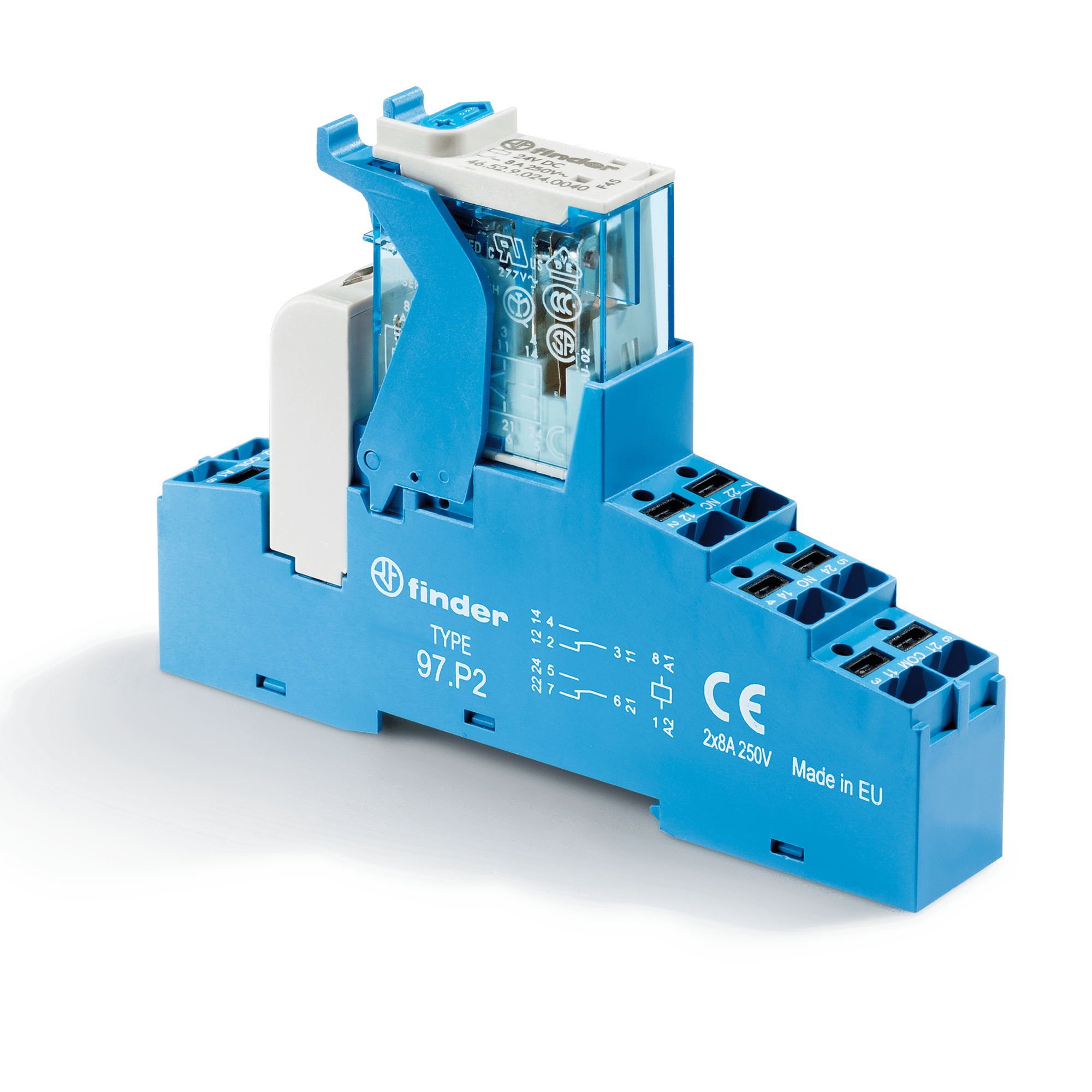 FINDER - INTERFACCIA MOD. A RELE' 2CONTATTO PUSH- 4CP281100060SPA