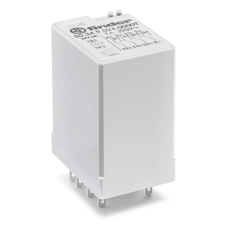 FINDER - RELE' INDUSTRIALE 4 CONTATTI 7A 553481100000T