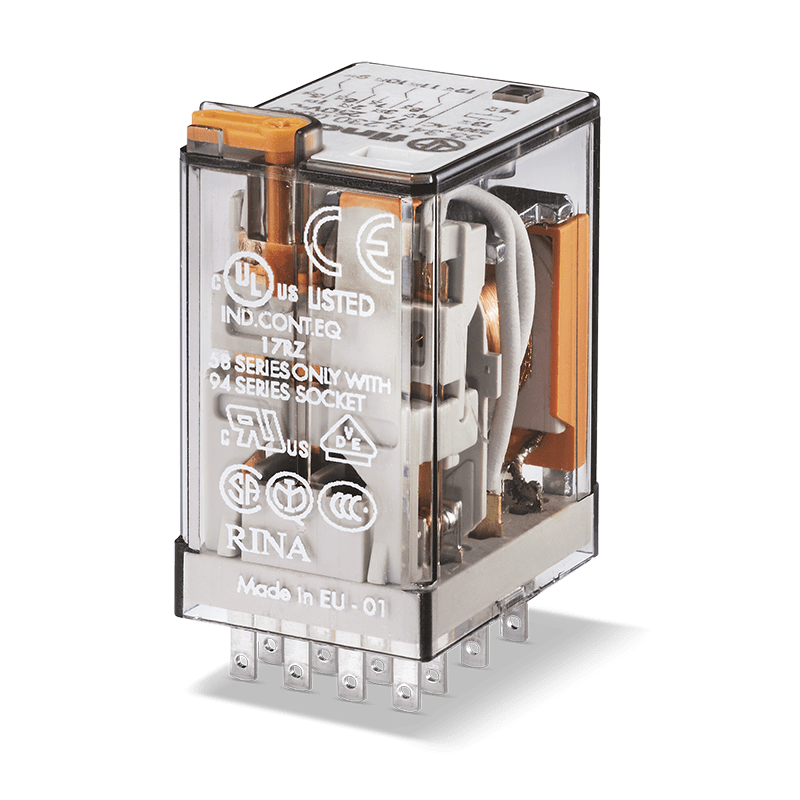 FINDER - RELE' INDUSTRIALE 4 CONTATTI 7A 553492200020