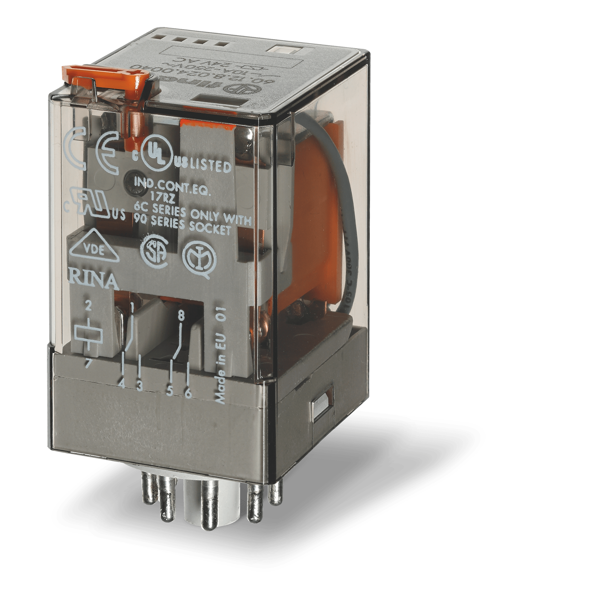 FINDER - RELE' INDUSTRIALE 2 CONTATTI 10A OCTAL 601280600000